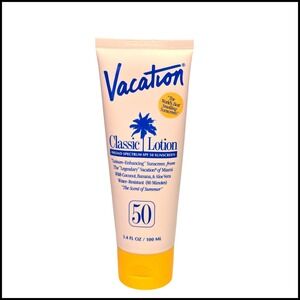 Vacation Classic Lotion Broad Spectrum SPF 50 Sunscreen The Scent of Summer 3.4o